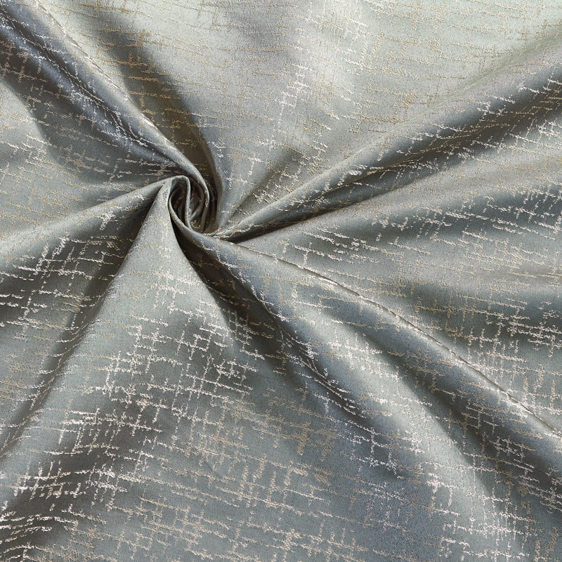 Panneau de rideau simple obscurcissant avec œillets Clyda Ikat, l 54 po x L 54 po, Aloès