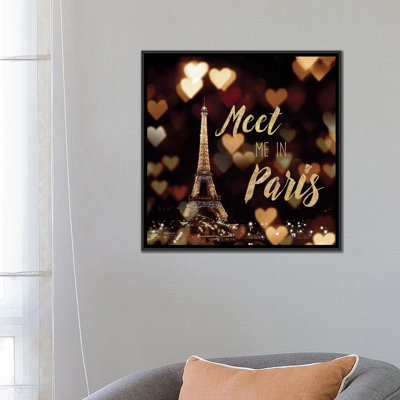 Citations à Paris, impression sur toile tendue