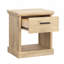 Table de chevet, finition brune