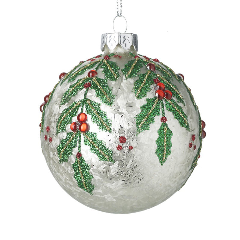 8cm Glass Bauble