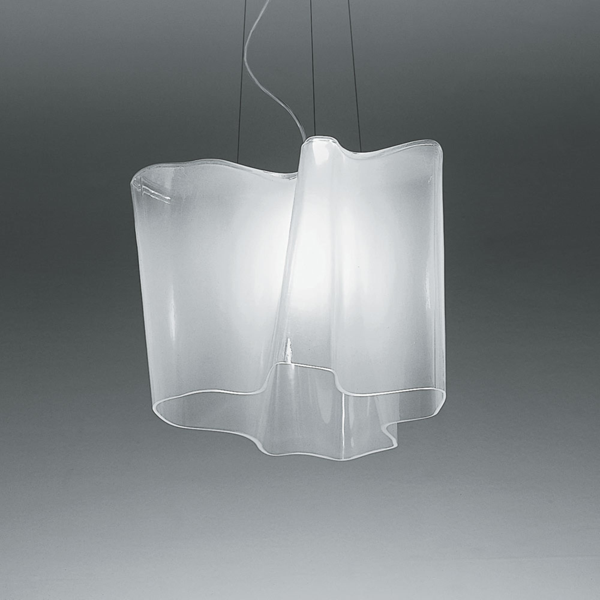 Artemide Logico Susp Single Max 150W E26 Pale Grey/Milky White