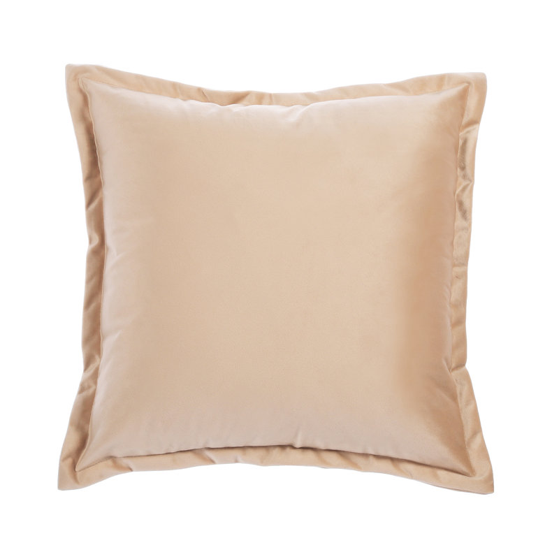 Jebediah Square Throw Pillow Cover, Beige