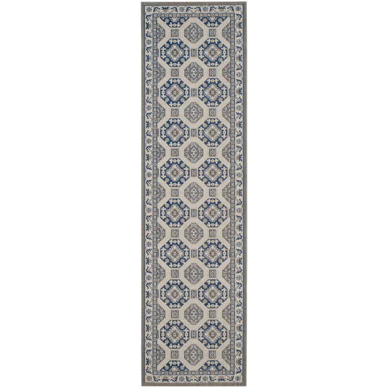 Everlee Geometric Cotton Hand Woven Area Rug, Runner 66 x 244 cm