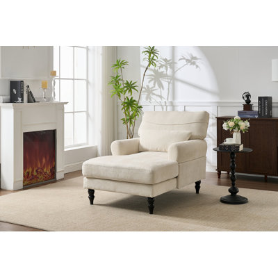 Chaise longue moderne, fauteuil inclinable de loisir intérieur rembourré, canapé-lit pour chambre à coucher, salon, salle d'étude, bureau, blanc