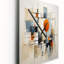 Horloge murale abstraite colorée Mid-Century-2116537876