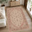 Tapis de couloir en chenille rose poudré-316521221