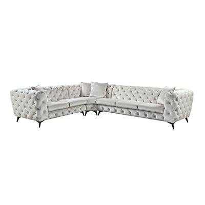 Canapé modulaire en tissu avec coussins