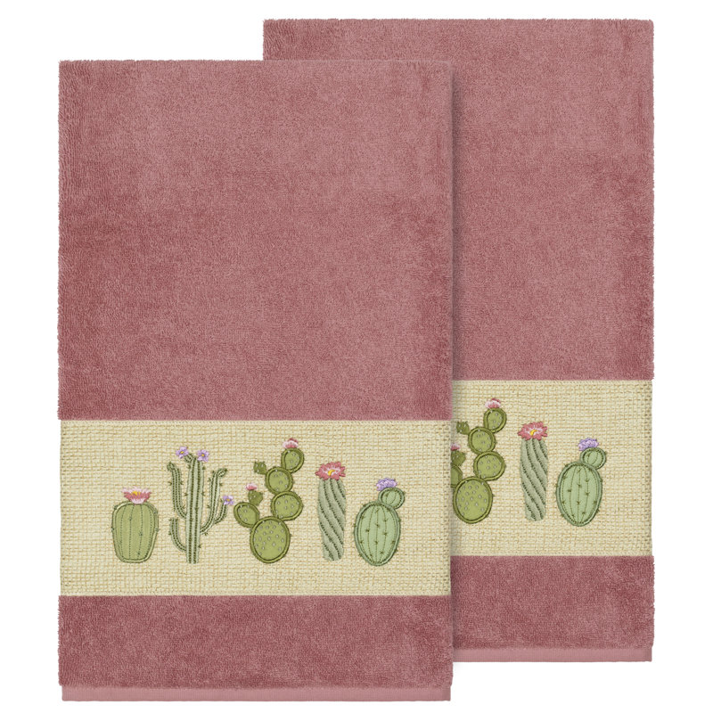 Mila Turkish Cotton Midweight Bath Towel, Tea Rose
