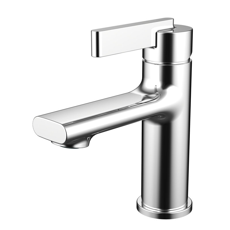 Single-Hole Single-handle Bathroom Faucet with Drain Assembly, Chrome