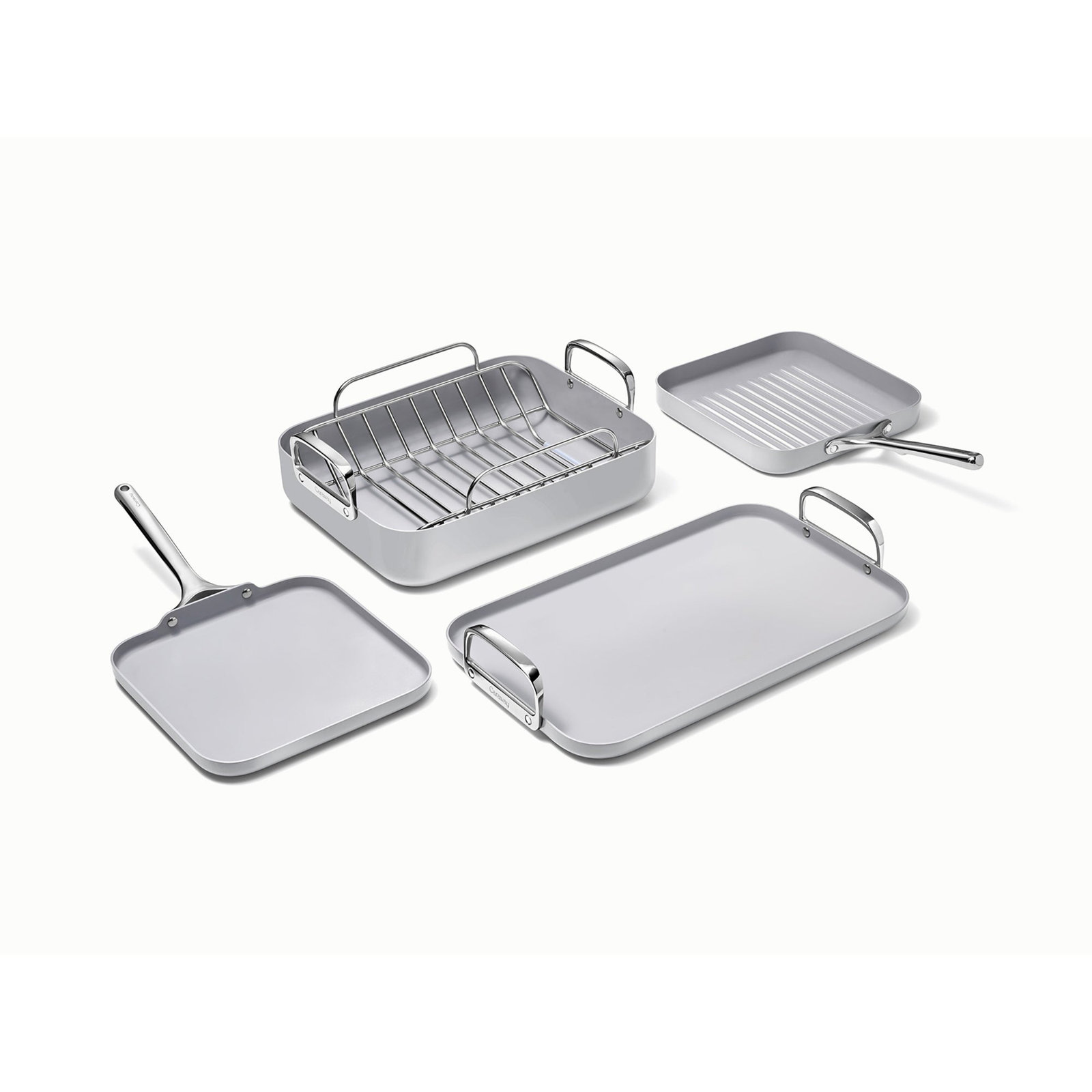 Caraway 5Pc Square Cookware Set, Gray