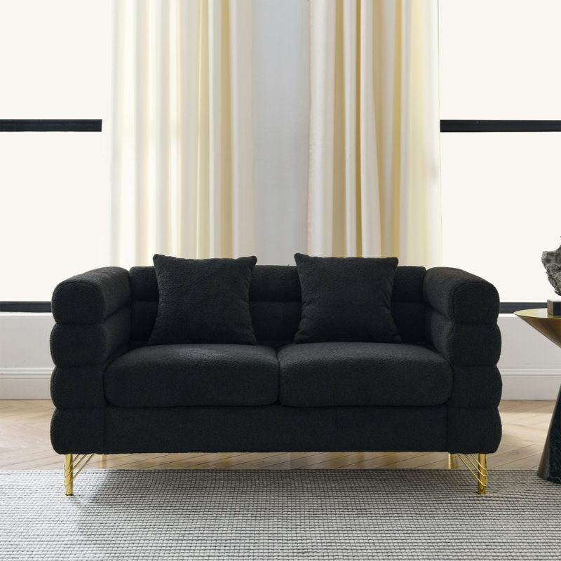 Kyng Sectional Sofa with 2 Pillows, Comfort Sectional Sofa-Deep Seating Sectional Sofa, Soft Sitting for Living Room, Bedroom