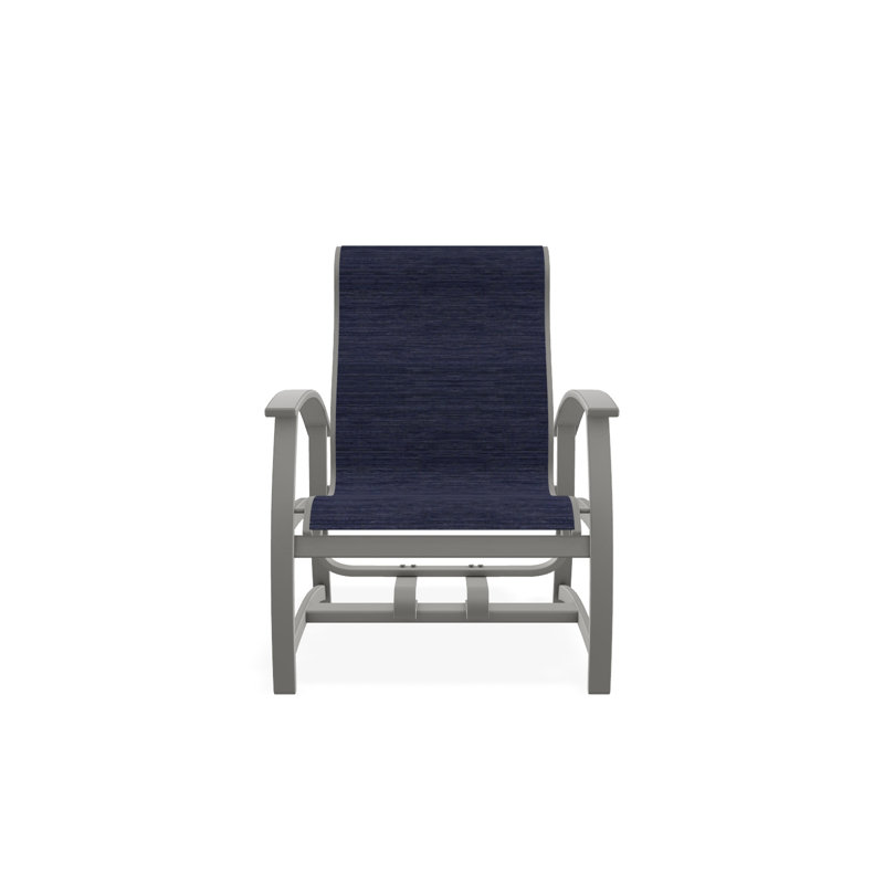 Belle Isle Outdoor Lounge Chair, Snow, White 6D Sunbrella®
