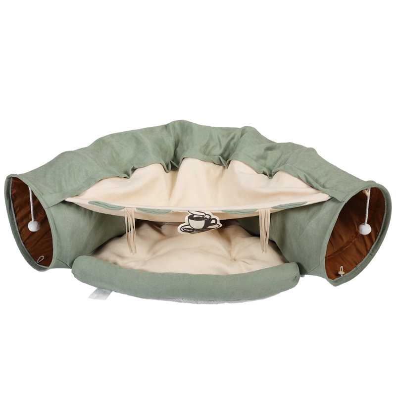 Nid pour animaux de compagnie avec tunnel télescopique