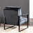 Mid-Century Modern Accent Chair, Durable Square Metal Frame, Plush Upholstery-1147878707