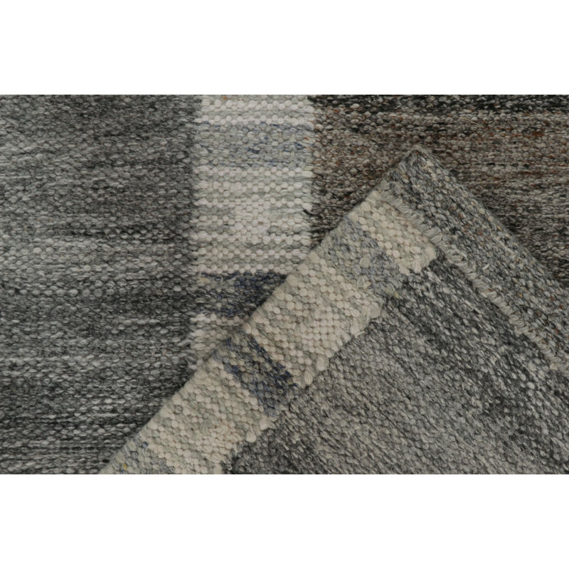 Scandinavin Wool Geometric Area Rug, Rectangle 5' x 8'