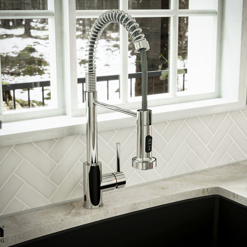 Karran Loxton Pull Down Touchless Kitchen Faucet, Chrome