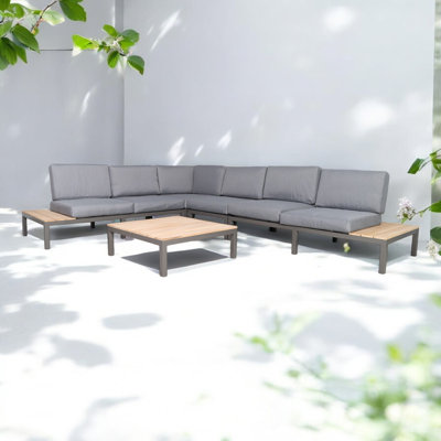 FSC1 ASPEN 6 Seat Modular Set 1 Coffee table, 2x End Pieces, 1x Corner Piece, 1x Middle Chairs