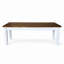 Banc de salle à manger moderne Halvorsen, chêne sale / bois d'hévéa massif blanc