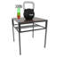 Ensemble de table de salle à manger industrielle avec 2 chaises, petite table de cuisine carrée avec support de rangement pour petit appartement