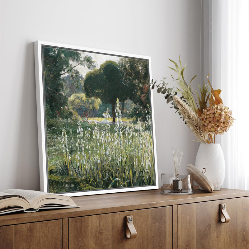 Paysage baroque baroque, reproduction sur toile, Toile blanche, H 16 po x l 16 po
