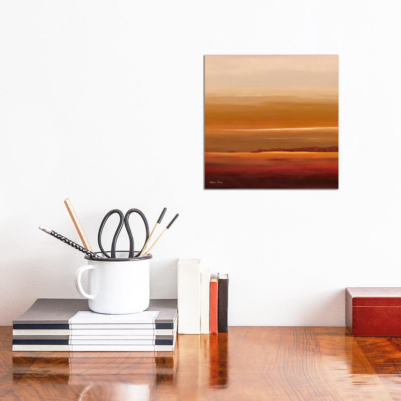 Sundown III by Hans Paus - Wrapped Canvas Painting, 30.48 cm H x 30.48 cm W