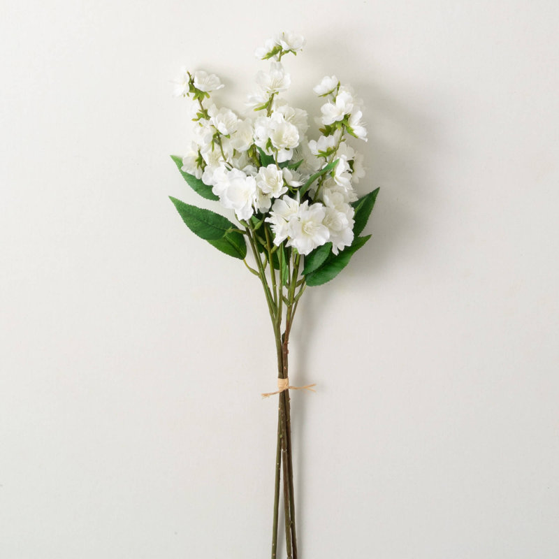 Buisson artificiel blanc Sullivans 24,5 po; blanc, Blanc