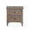 2-Drawer Nightstand with Round Bronze Pull Knobs