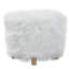 Tabouret en polyester avec fausse fourrure-76953311