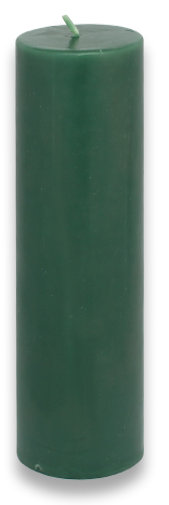 Bougie pilier sans parfum sans paraffine sans fumée, Hauteur de 3 po, diamètre de 3 po, Jaune, Ensemble de 12