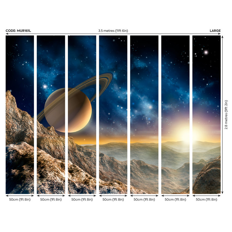 Elanya Matte Wall Mural, 280 cm L x 350 cm W