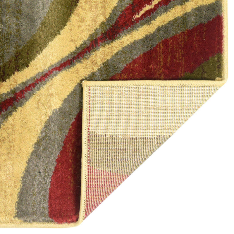 Ivetta Performance Abstract Indoor Rug, Octagon 7'1" x 7'1"