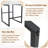 Faux Leather Upholstered Counter Bar Stool (Set of 2)-1244846697-1244729695