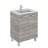 Logic 27.6 " W Freestanding Standard Free Standing Single Double Single Vanity Bathroom Vanity With Ceramic Top-46357565