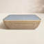 Table basse Sydney en osier et pierre