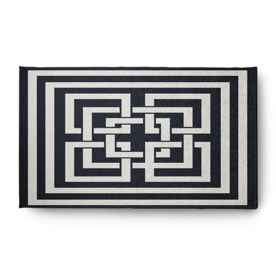 Pasty Chenille Geometric Indoor Rug