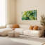 Ensemble de 1 tableau sur toile à motif de feuilles de Monstera tropicales-47342152