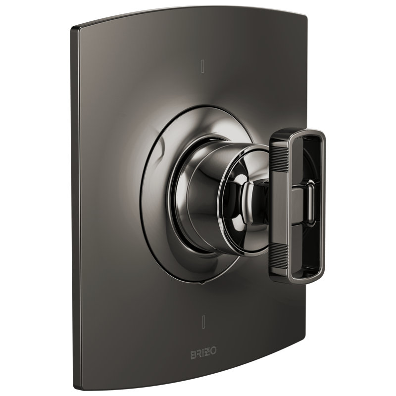 Kintsu® Sensori® Thermostatic Valve Trim, Brilliance Black Onyx, Knob