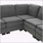 89*89" Oversized Velvet Modern Sectional Sofas