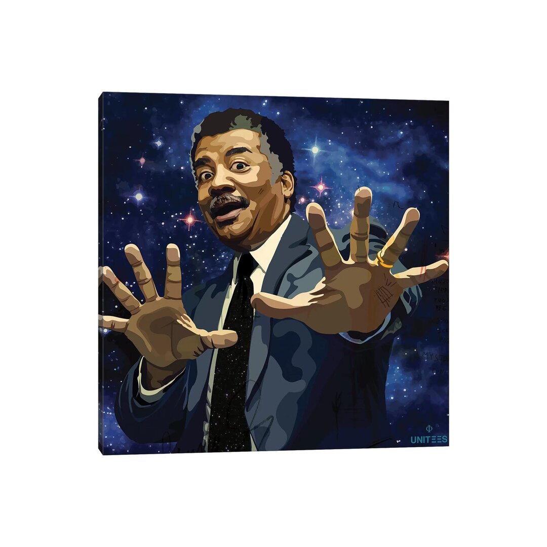 Leinwandbild - Grafikdruck „Neil deGrasse Tyson” von Dai Chris