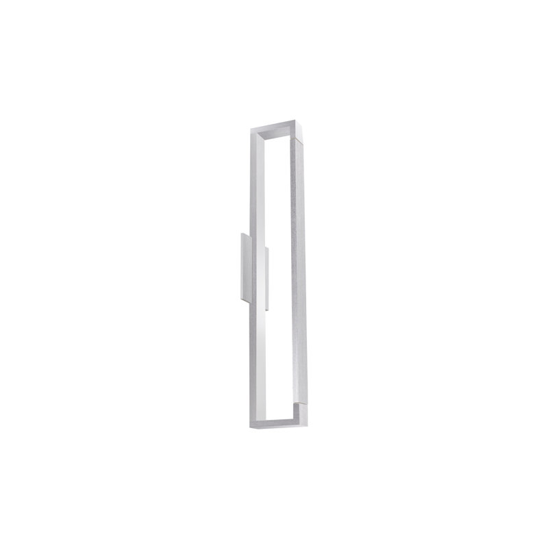 Applique pivotante encastrée, Nickel brossé, H 23,625 po x l 4,375 po x P 4 po