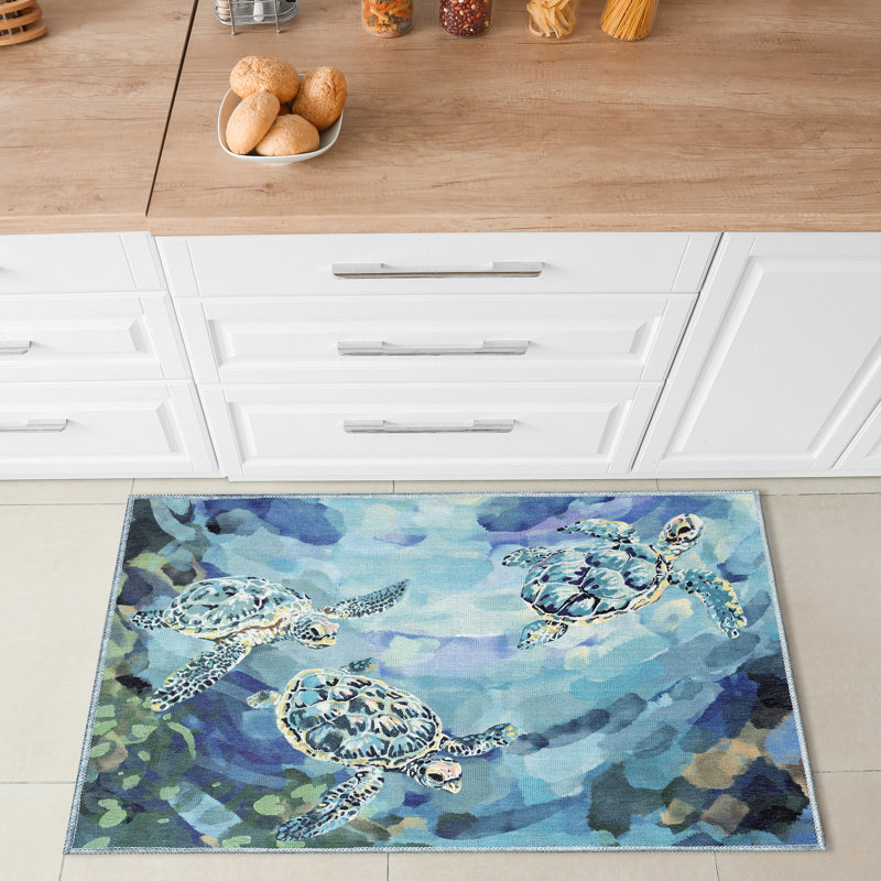 Tapis de cuisine antidérapant Charron, Rectangle 1 pi 11 po x 2 pi 11 po
