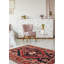 Tapis noir en laine noué à la main de conception unique 4 pi 11 po x 7 pi 2 po Jhamarion