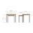 Daris Nest Of 2 Side End Tables. Solid Oak. Fully Assembled.-1408384661