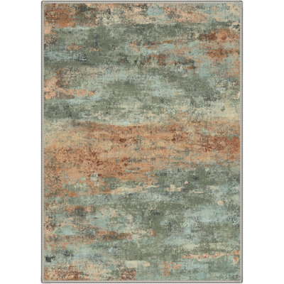 Tapis 10 x 14 pour la chambre à coucher du salon, tapis moderne lavable à la machine, grand tapis doux à poils courts avec envers antidérapant pour la salle à manger, vert sauge poussiéreux
