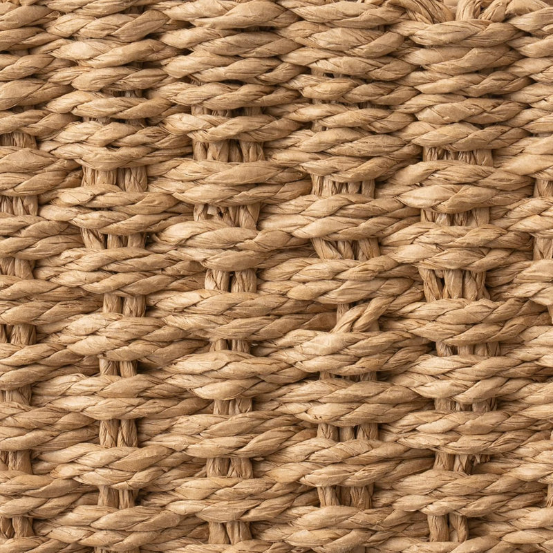 Small Wicker Storage Basket, Made Of Recycled Paper Rope. Suitable For Shelves, Bathroom Cabinets, Drawers, Etc. Square Decorative Storage Basket, 3-Piece Set.