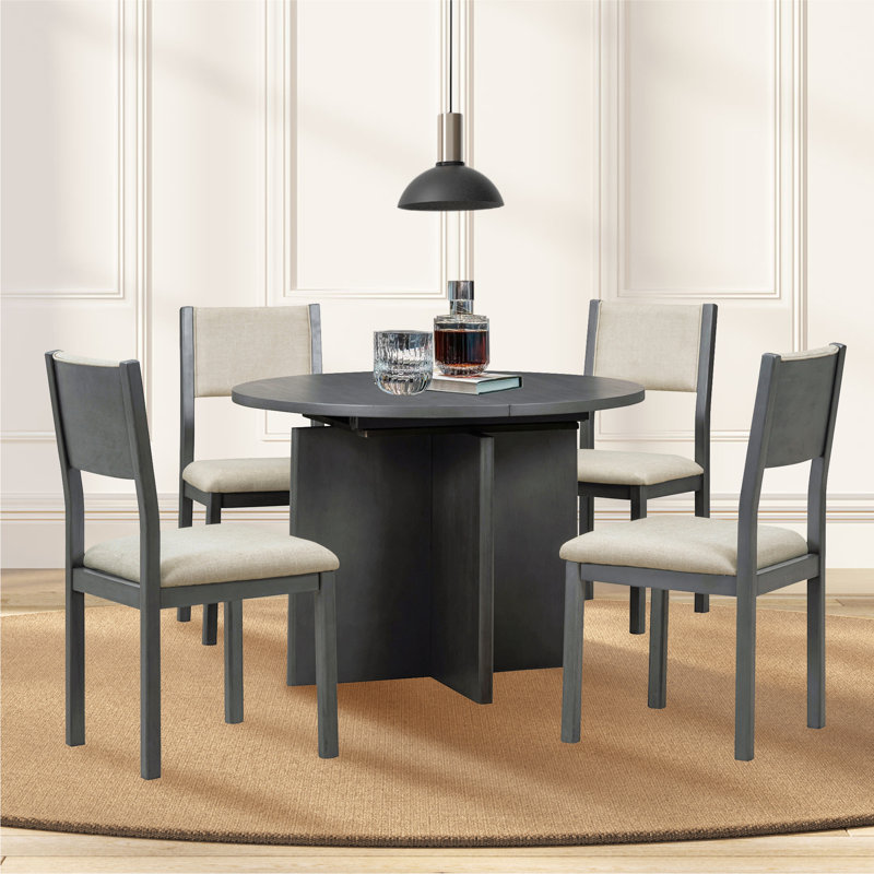 Ensemble repas L 58 po Ajete, Gris
