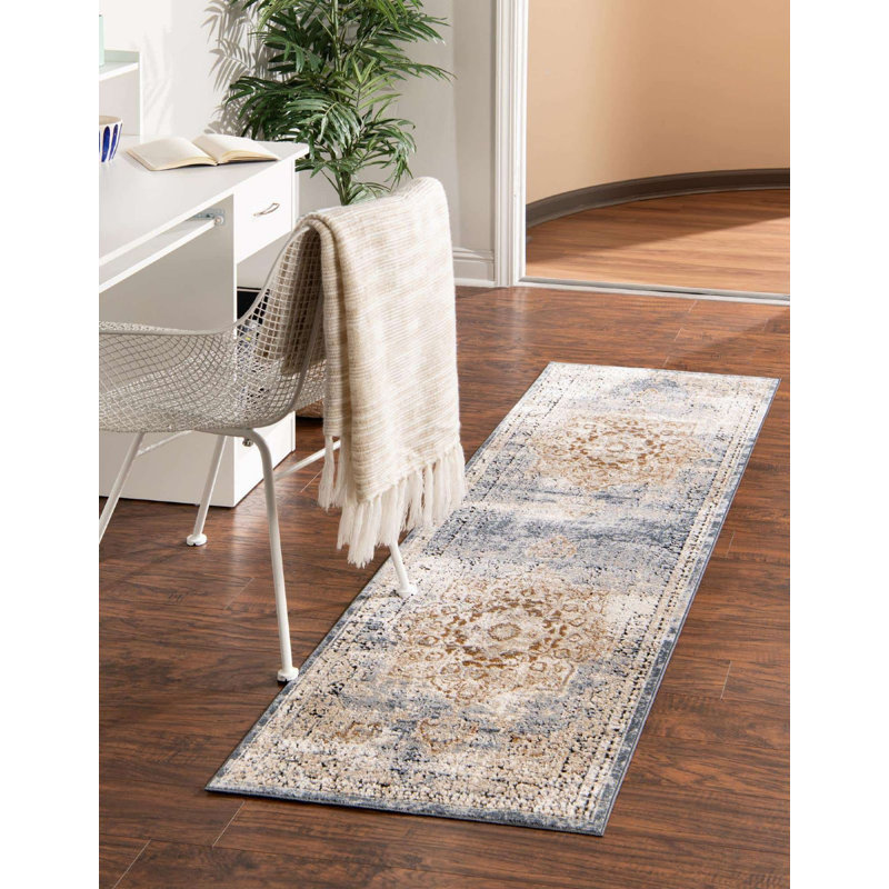 Parrado Ikat Indoor Rug, Runner 2'2" x 6'7"