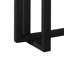 Console étroite 59 po - Pied rectangulaire en bois d'hévéa, noir-2100071241