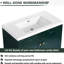 Meuble-lavabo autoportant de 91 cm (36 po) avec lavabo en résine blanche et 2 portes d'armoire à fermeture amortie - Construction à charnières de style moderne