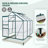 6.2 ft x 6.2 ft Walk-in Aluminum Frame Polycarbonate Hobby Greenhouse-92441692-114500706